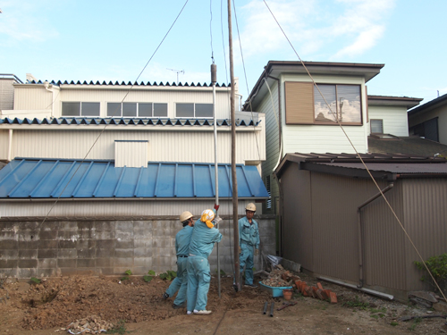 井戸工事の様子