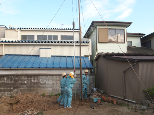 井戸工事の様子