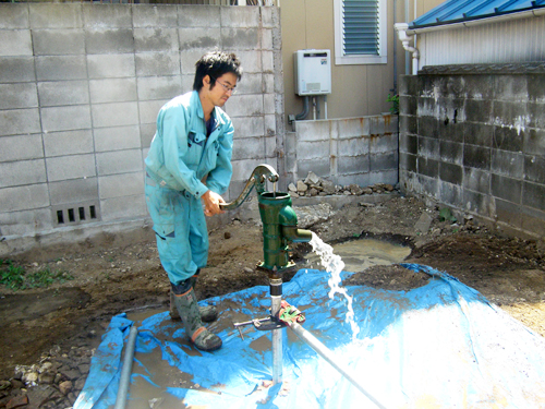 井戸工事の様子